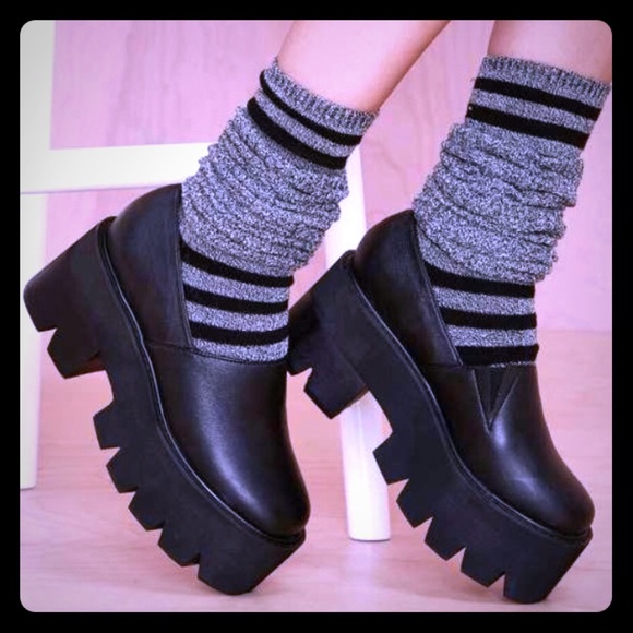 Jeffrey Campbell Shoes - 🖤Jeffrey Campbell Kinney leather platform loafers